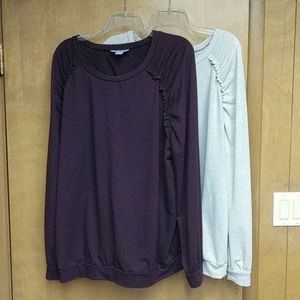Pair of Maternity Long Sleeve Shirts